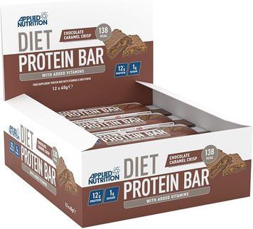 Опт Applied Nutrition Diet Protein Bar 45g Chocolate Salted Caramel 12742 фотография