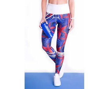 Оптом 2 Skin Leggings Red Flower (S) 6869 фото